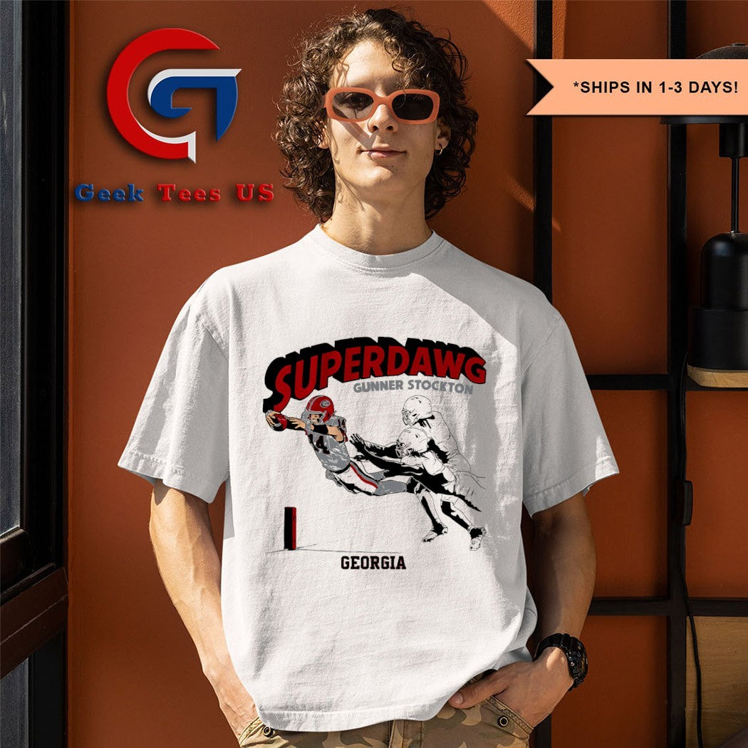 SuperDawg Gunner Stockton Georgia Bulldogs football shirt