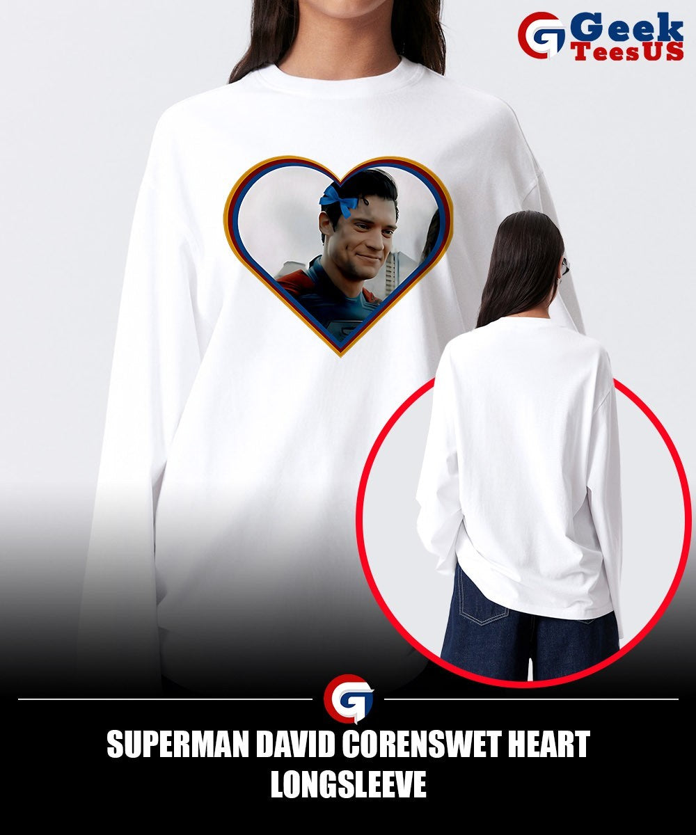 Superman David Corenswet heart shirt