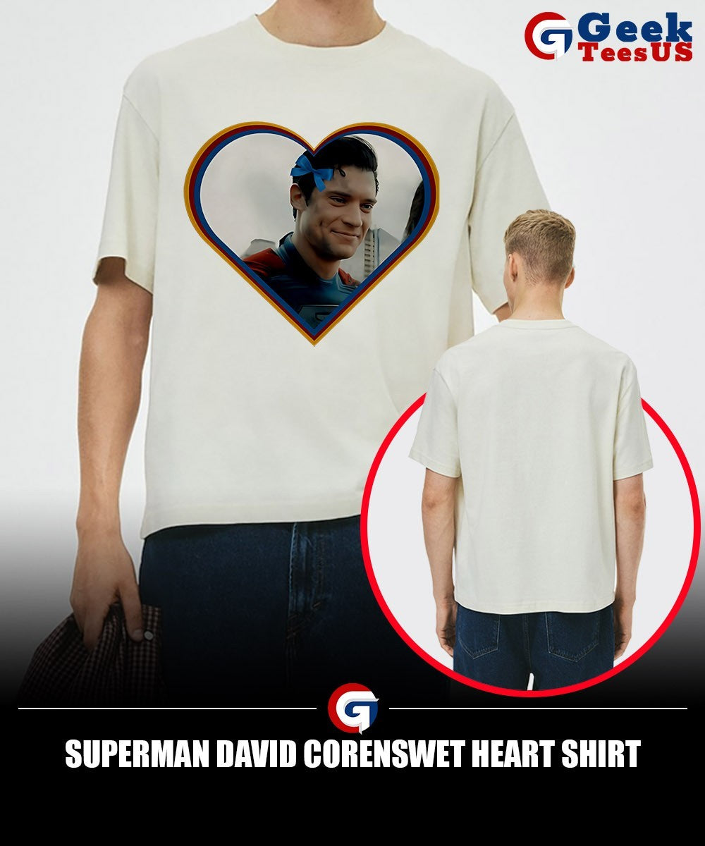 Superman David Corenswet heart shirt