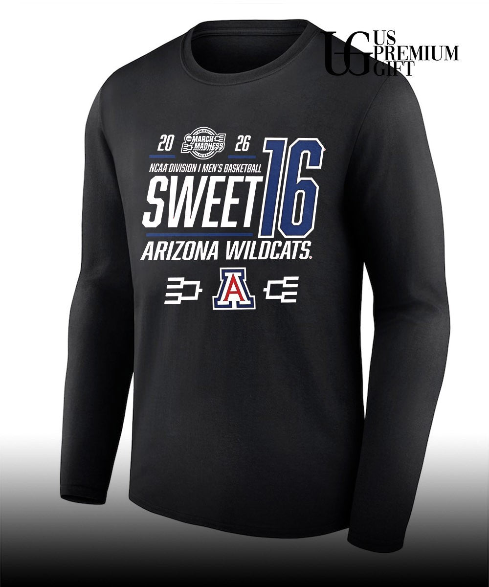 Sweet 16 Bound Arizona Wildcats 2026 NCAA Men’s basketball March Madness shirt