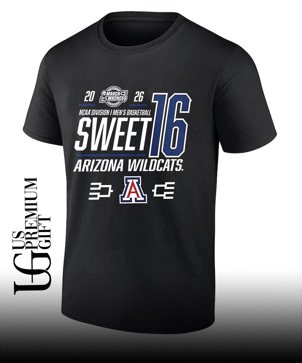Sweet 16 Bound Arizona Wildcats 2026 NCAA Men’s basketball March Madness shirt