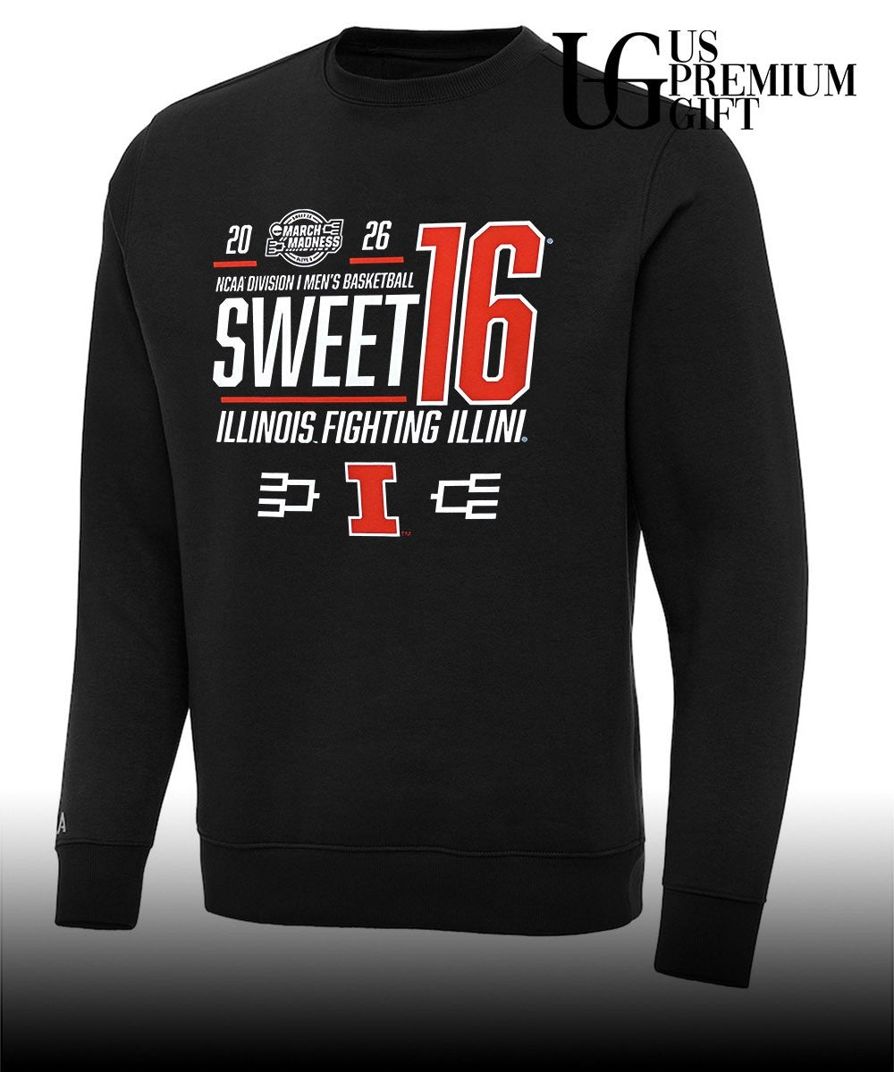 Sweet 16 Bound Illinois Fighting Illini 2026 NCAA Men’s basketball March Madness shirt