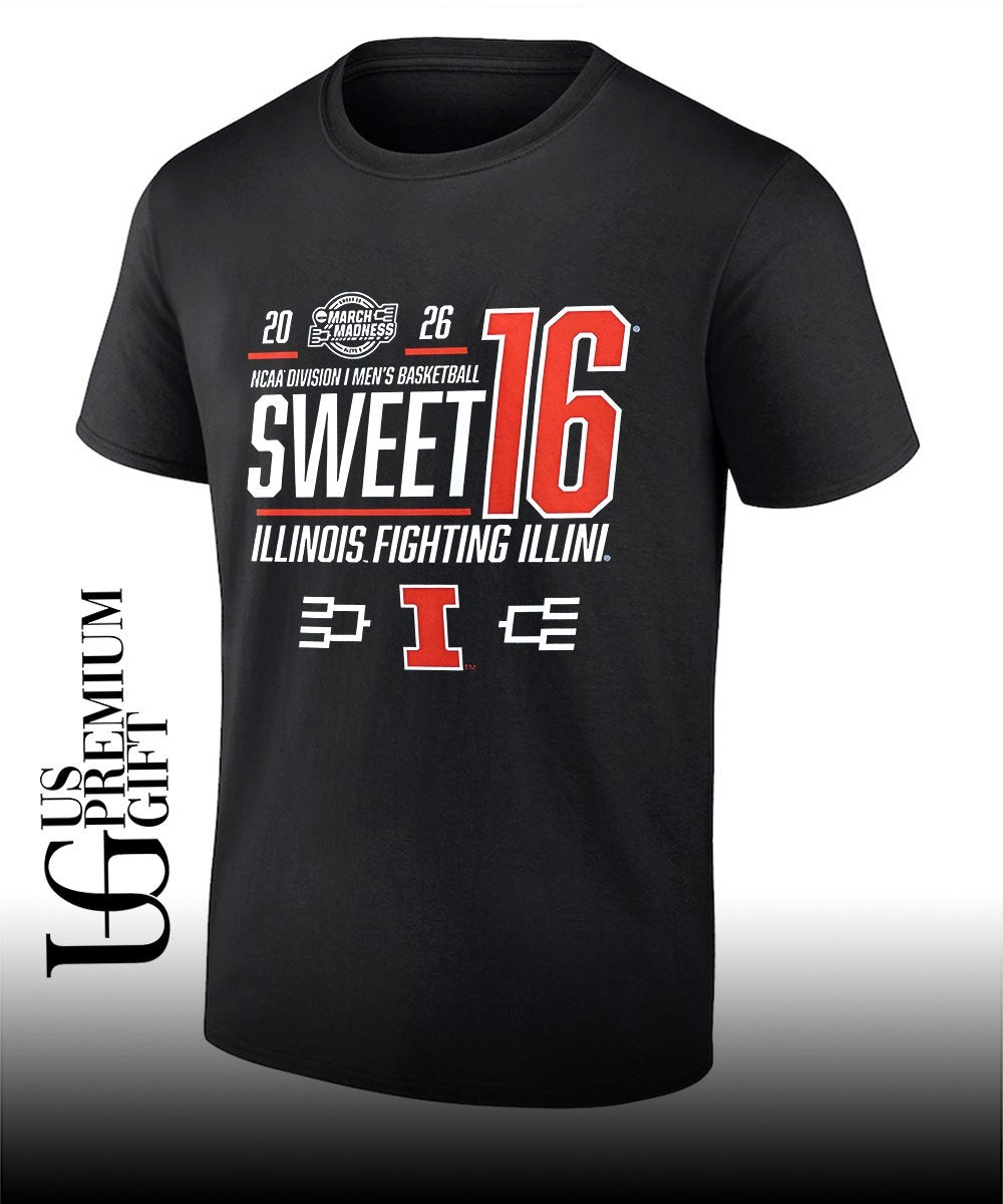 Sweet 16 Bound Illinois Fighting Illini 2026 NCAA Men’s basketball March Madness shirt