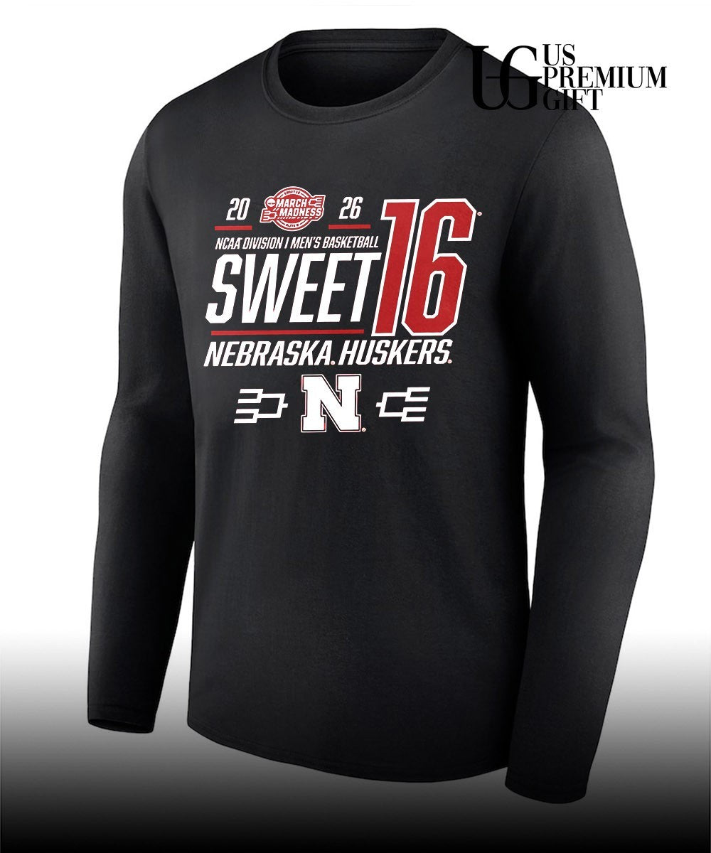 Sweet 16 Bound Nebraska Cornhuskers 2026 NCAA Men’s basketball March Madness shirt