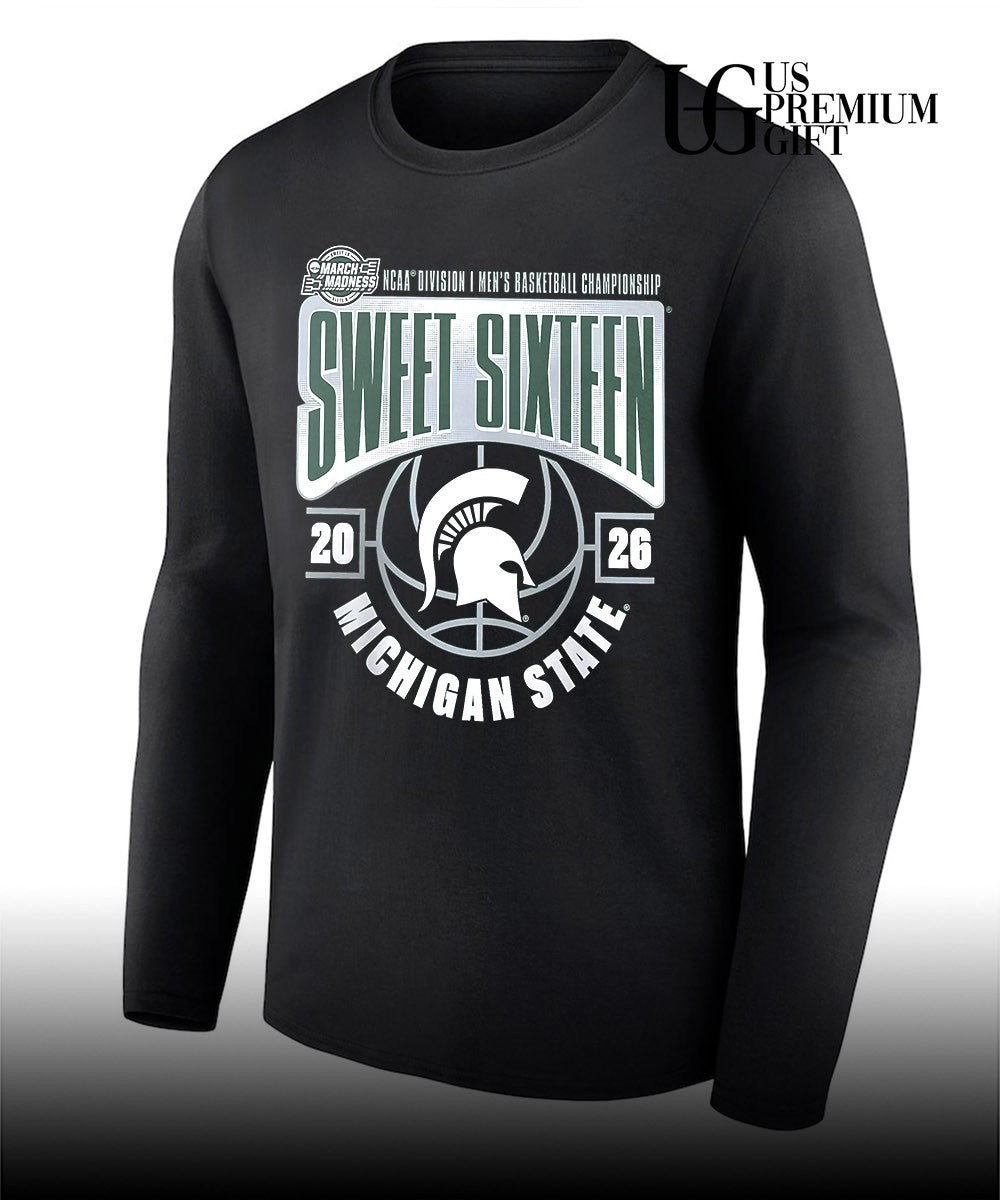 Sweet 16 Michigan State Spartans 2026 NCAA Men’s Basketball Tournament March Madness shirt