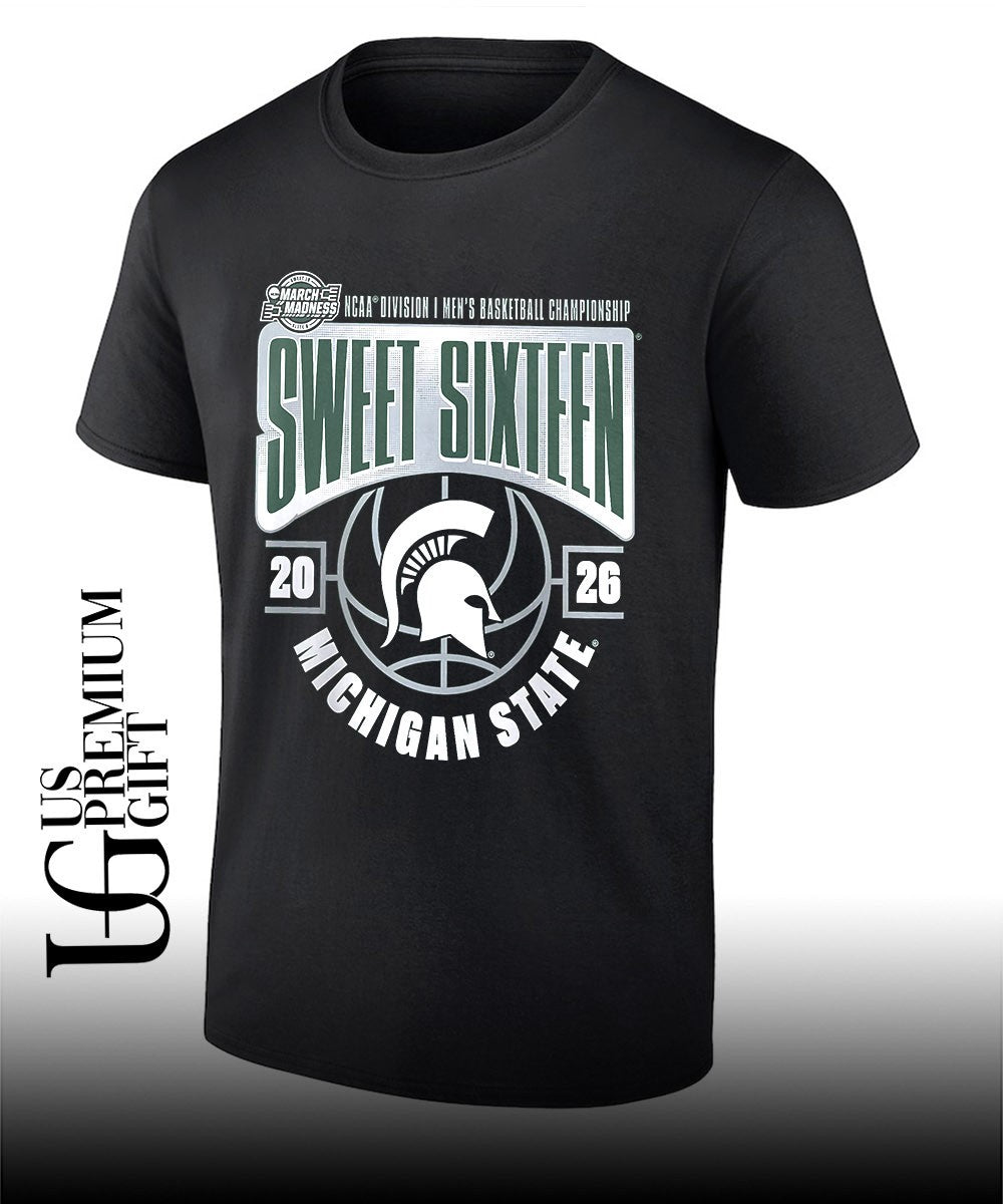 Sweet 16 Michigan State Spartans 2026 NCAA Men’s Basketball Tournament March Madness shirt