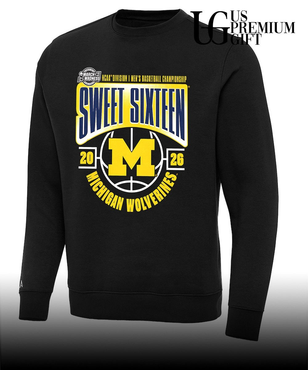 Sweet 16 Michigan Wolverines 2026 NCAA Men’s Basketball Tournament March Madness shirt