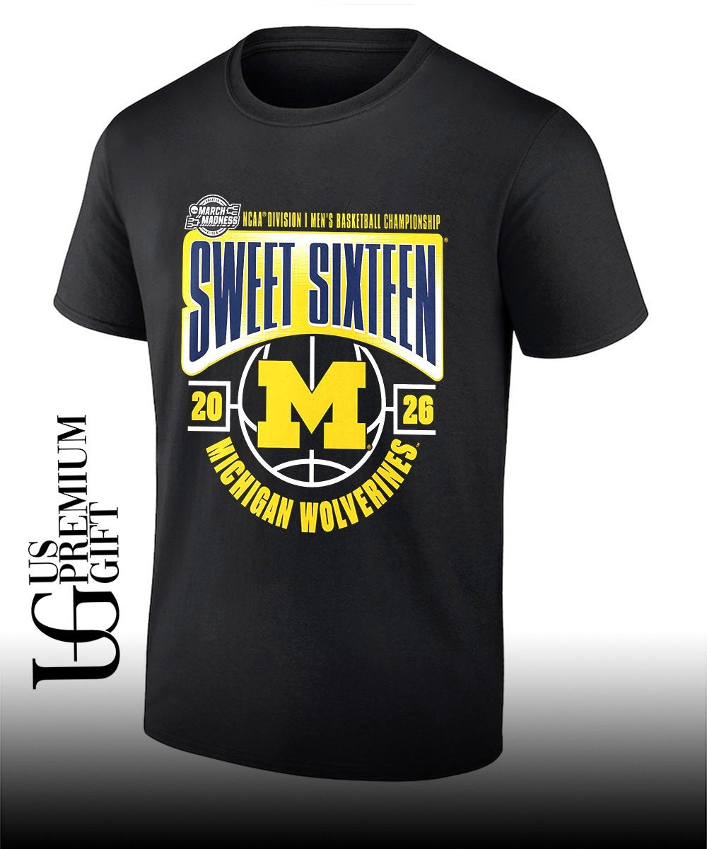 Sweet 16 Michigan Wolverines 2026 NCAA Men’s Basketball Tournament March Madness shirt