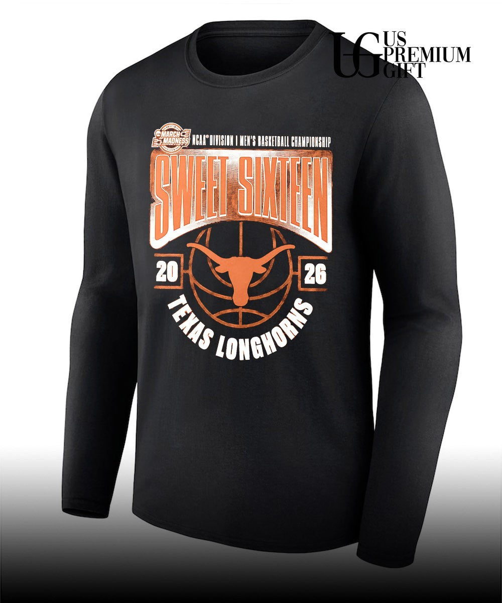 Sweet 16 Texas Longhorns 2026 NCAA Men’s Basketball Tournament March Madness shirt