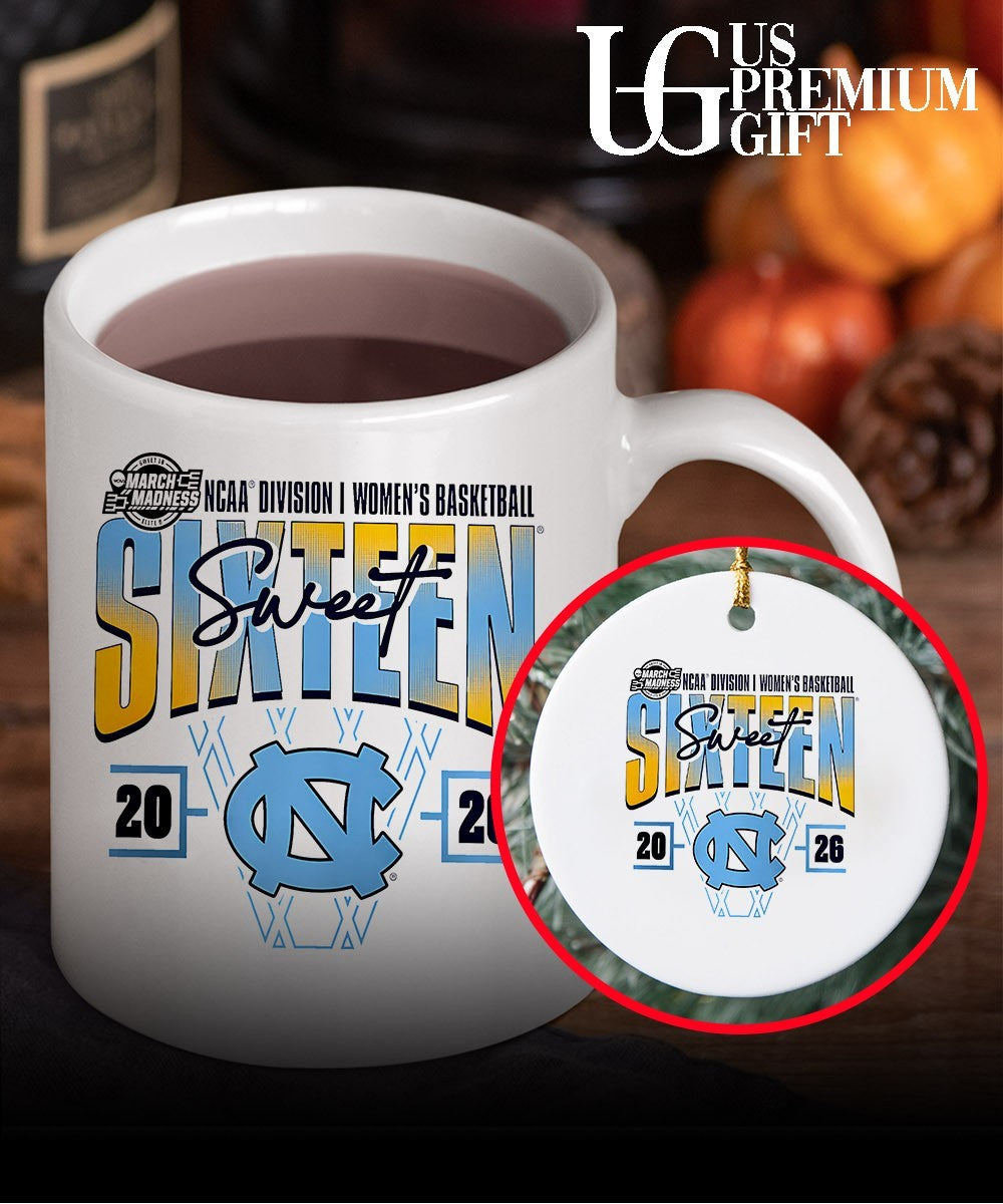 Sweet Sixteen North Carolina Tar Heels 2026 NCAA Women’s Basketball Tournament March Madness shirt