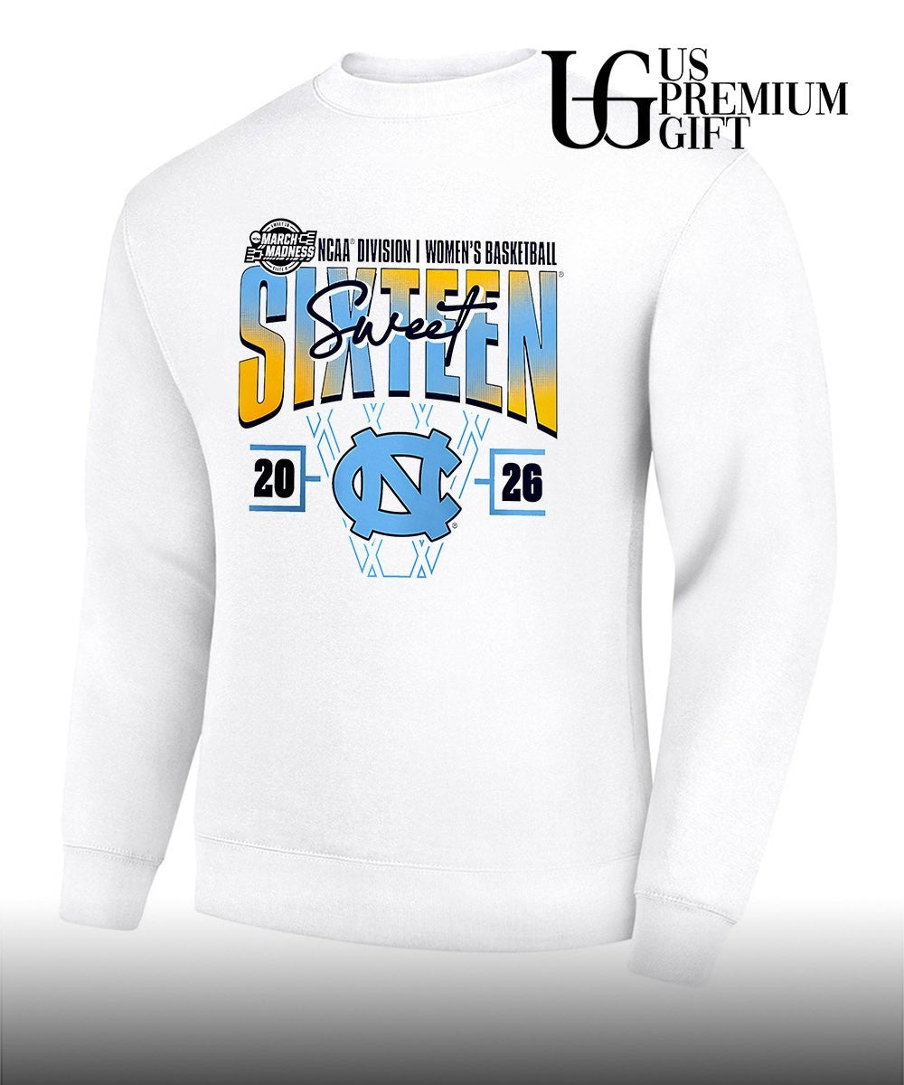 Sweet Sixteen North Carolina Tar Heels 2026 NCAA Women’s Basketball Tournament March Madness shirt