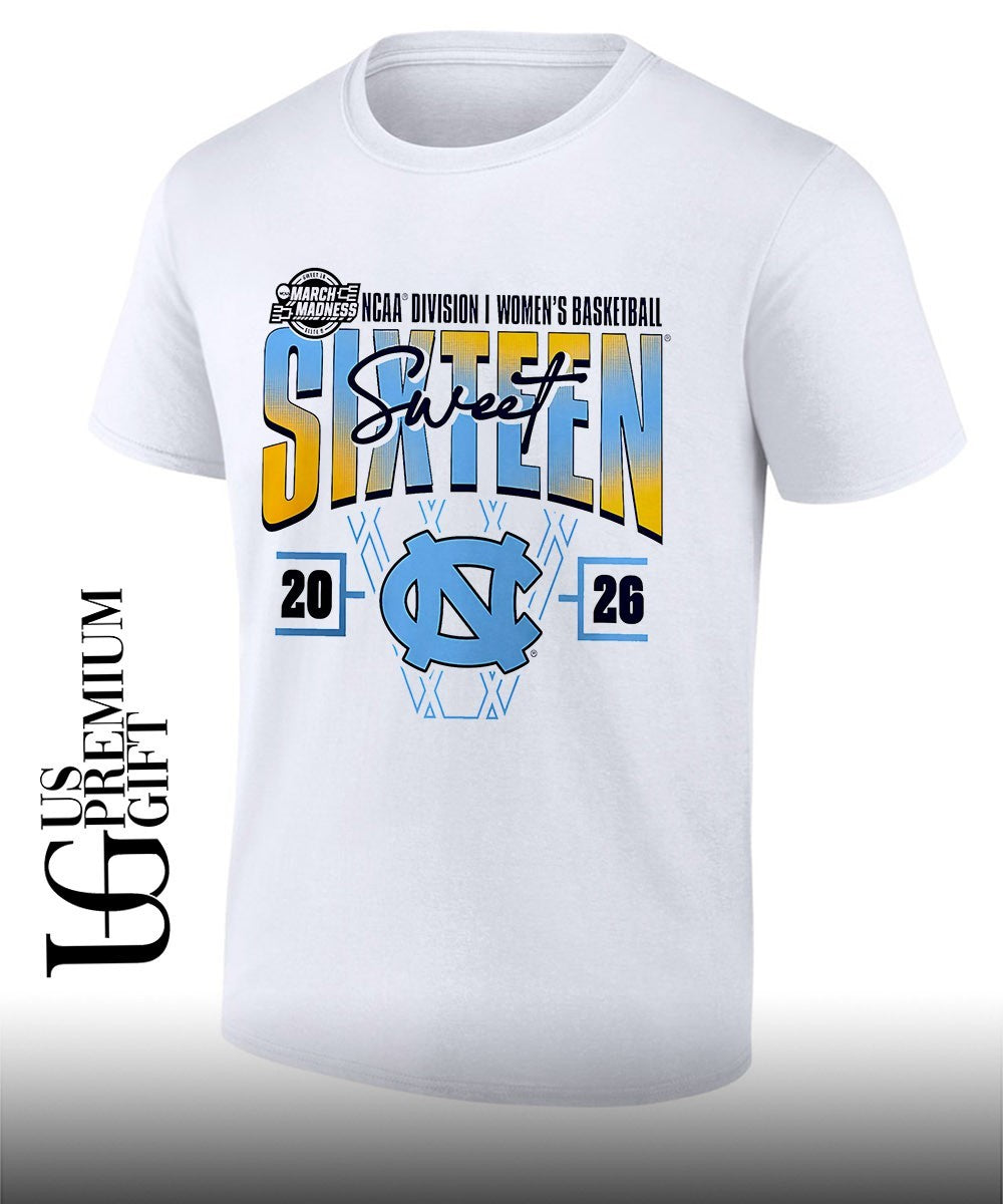 Sweet Sixteen North Carolina Tar Heels 2026 NCAA Women’s Basketball Tournament March Madness shirt
