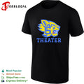 Sweetwater High School Wildcat mascot head theater shirt