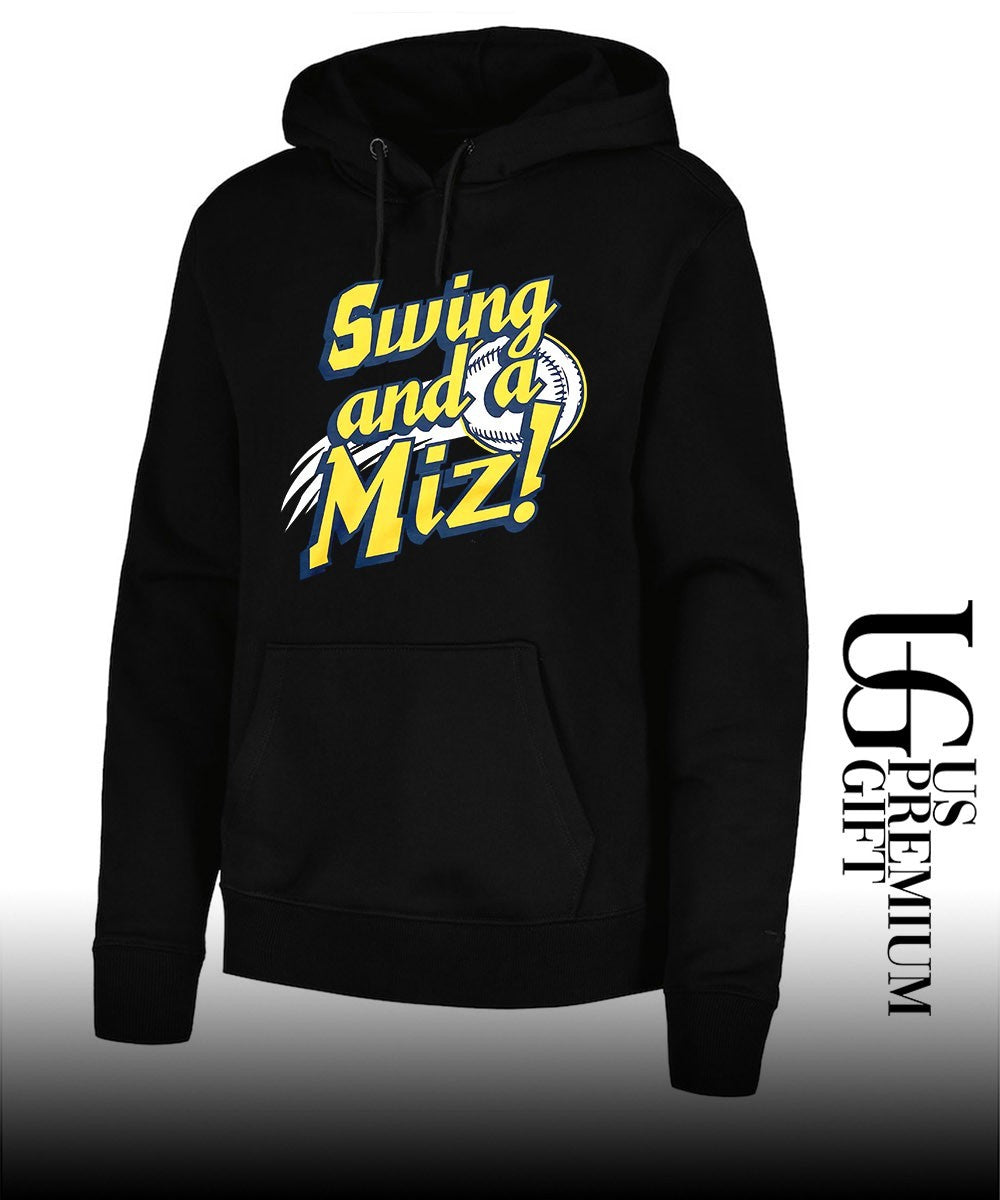 Swing and a Miz Milwaukee Brewers shirt