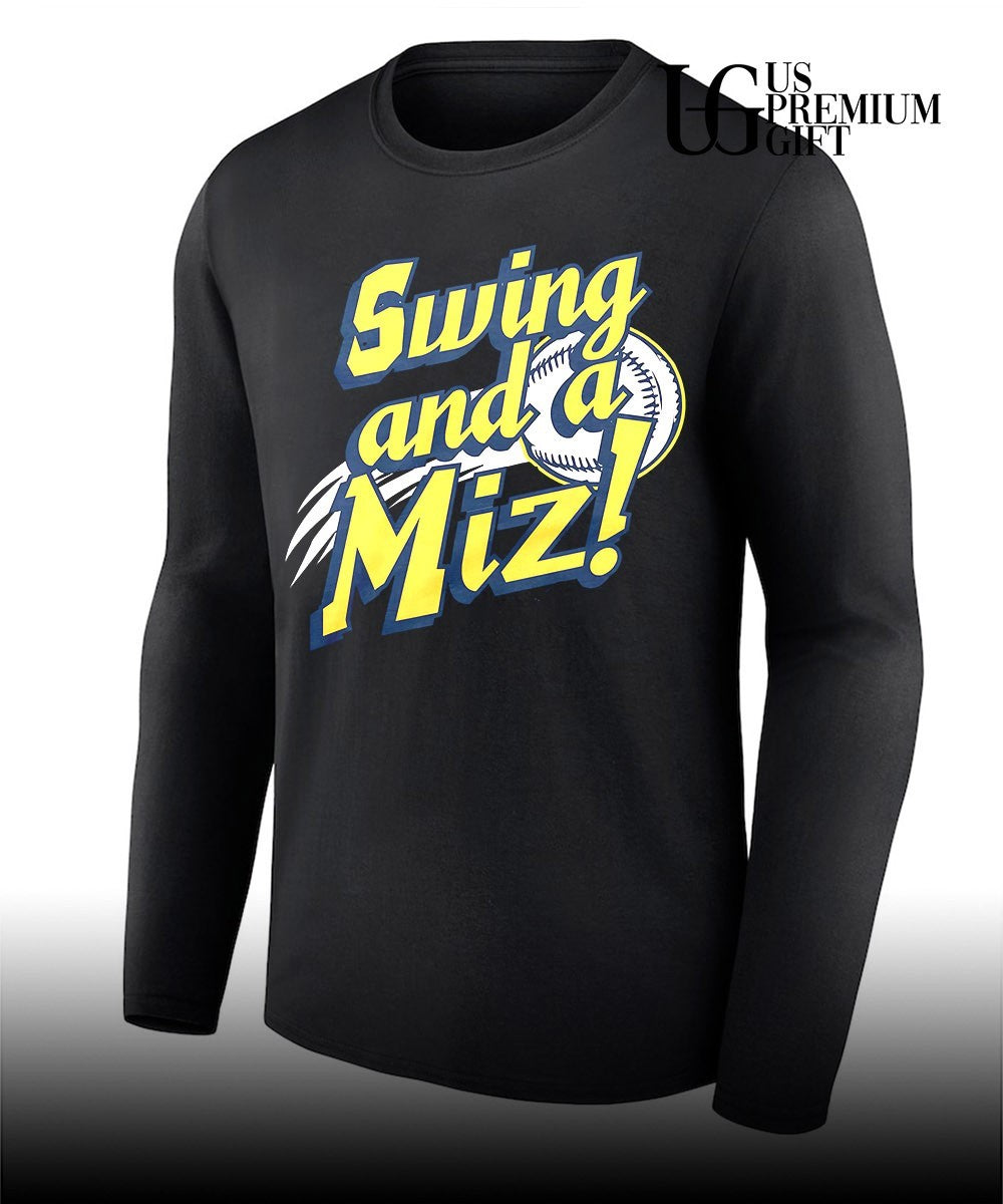 Swing and a Miz Milwaukee Brewers shirt