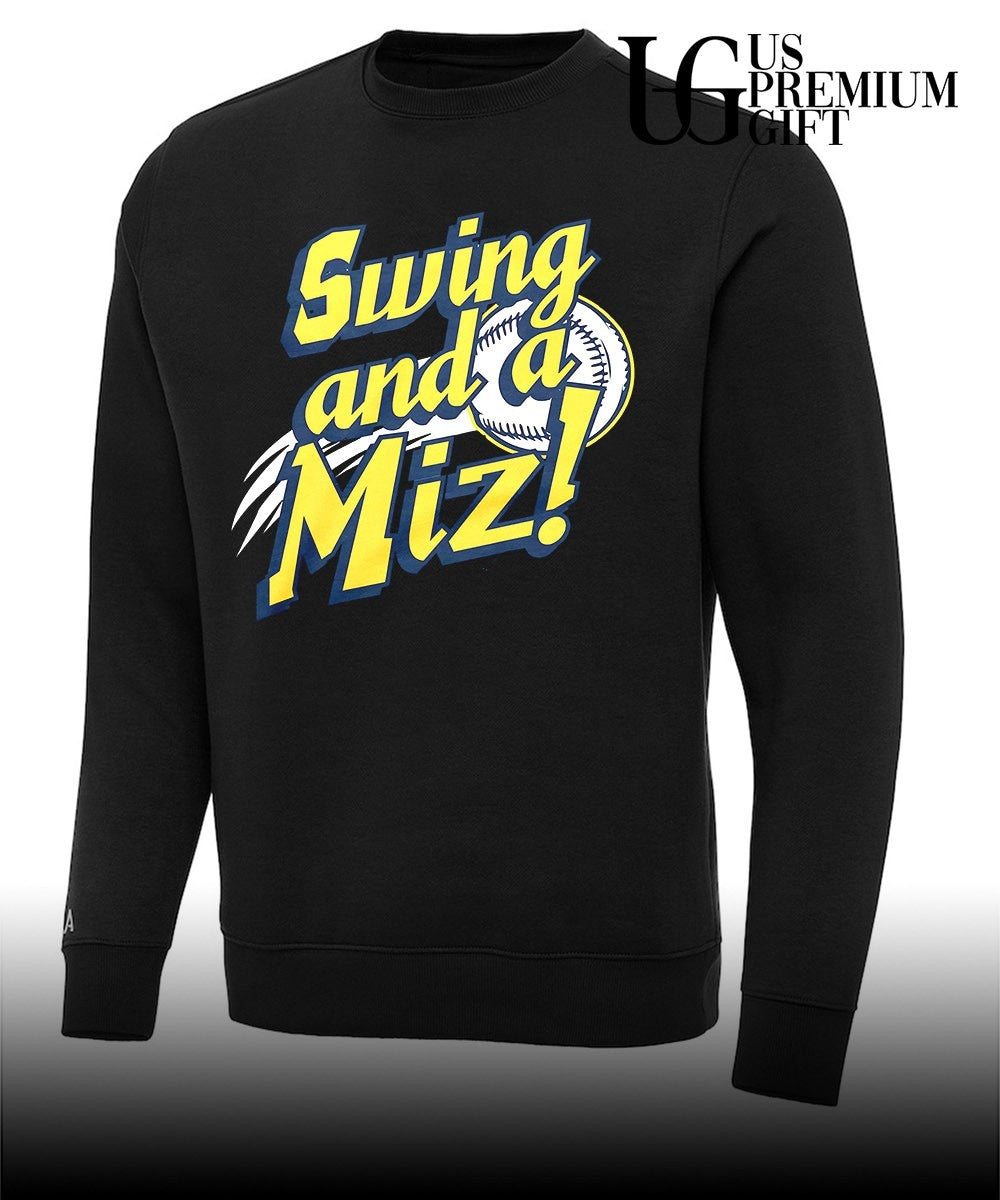 Swing and a Miz Milwaukee Brewers shirt