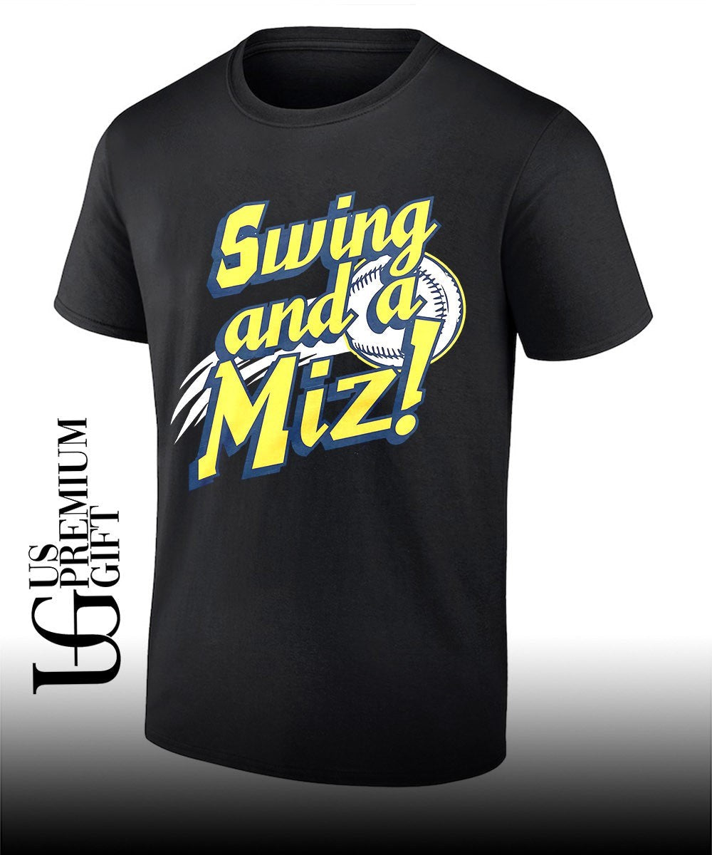 Swing and a Miz Milwaukee Brewers shirt