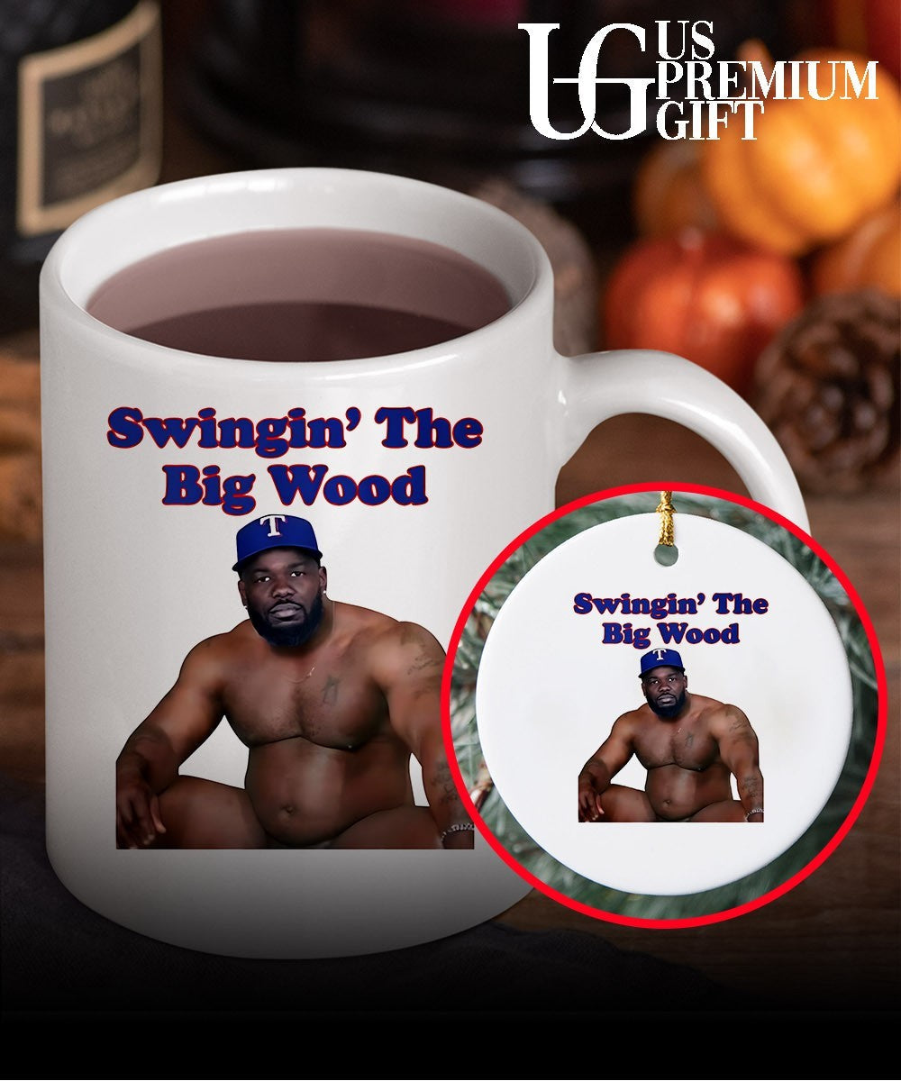 Swingin The Big Wood Texas Rangers shirt