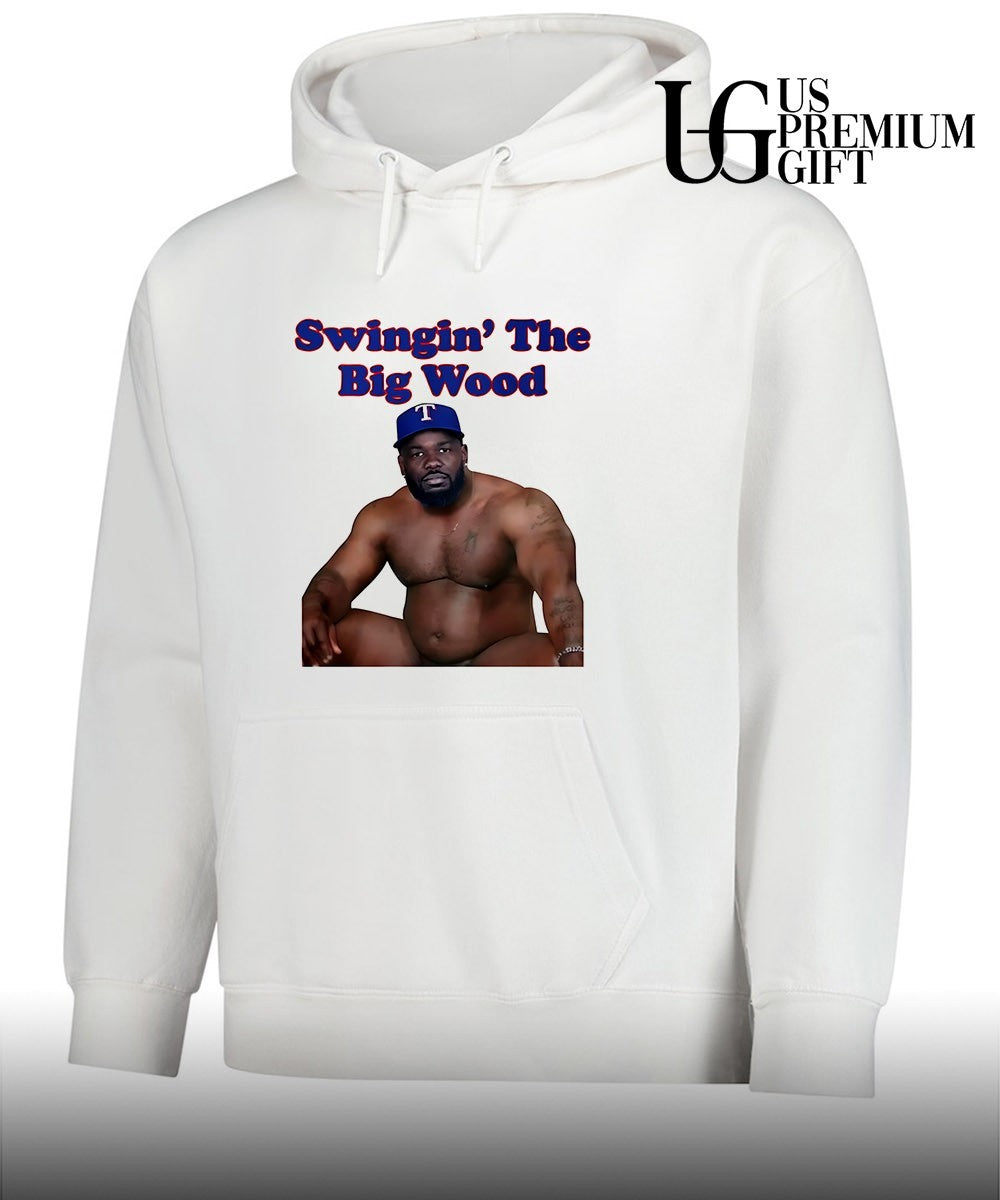 Swingin The Big Wood Texas Rangers shirt