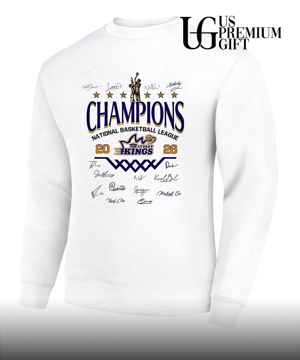 Sydney Kings National Basketball League Champions 2026 signature shirt