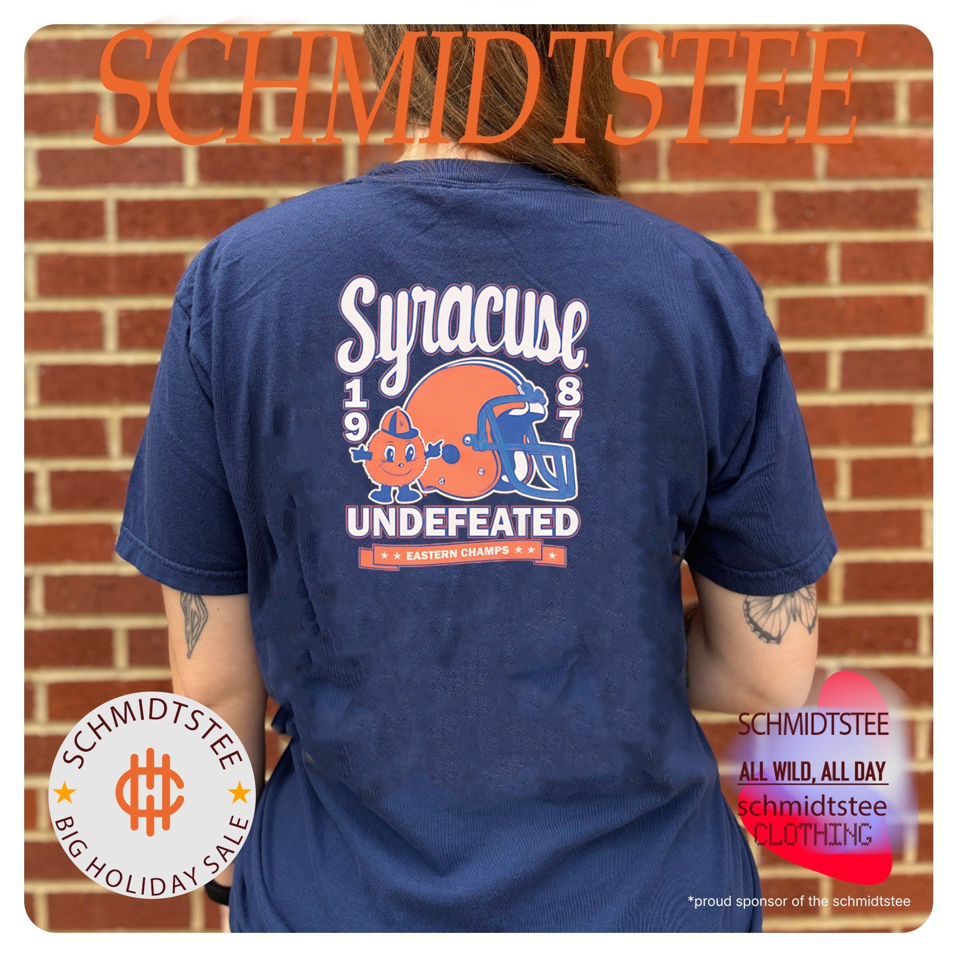 Syracuse Football 1987 Undefeated Eastern Champs Vintage shirt