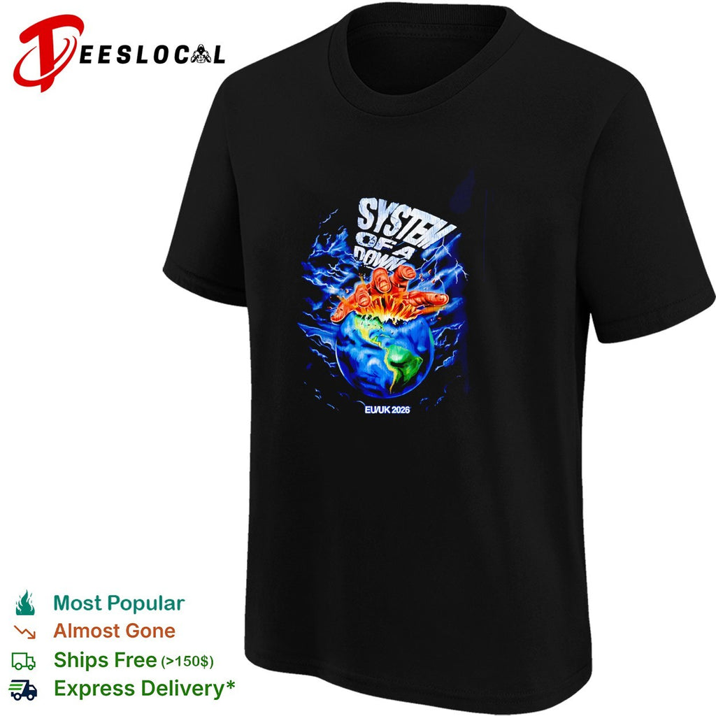 System Of A Down EU And UK The Hand Over Globe shirt