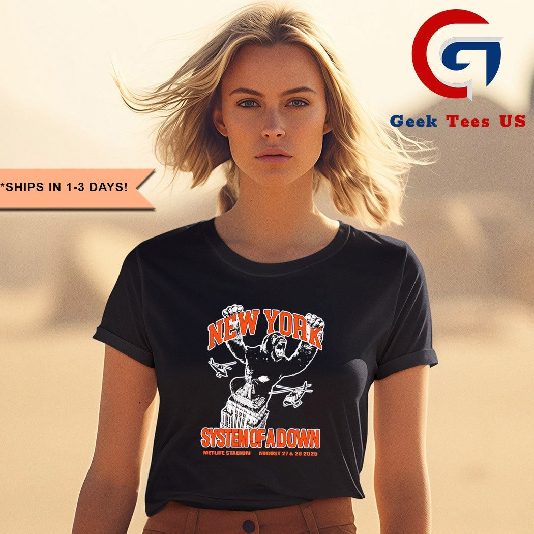 System of a Down New York 2025 Metlife Stadium T-shirt