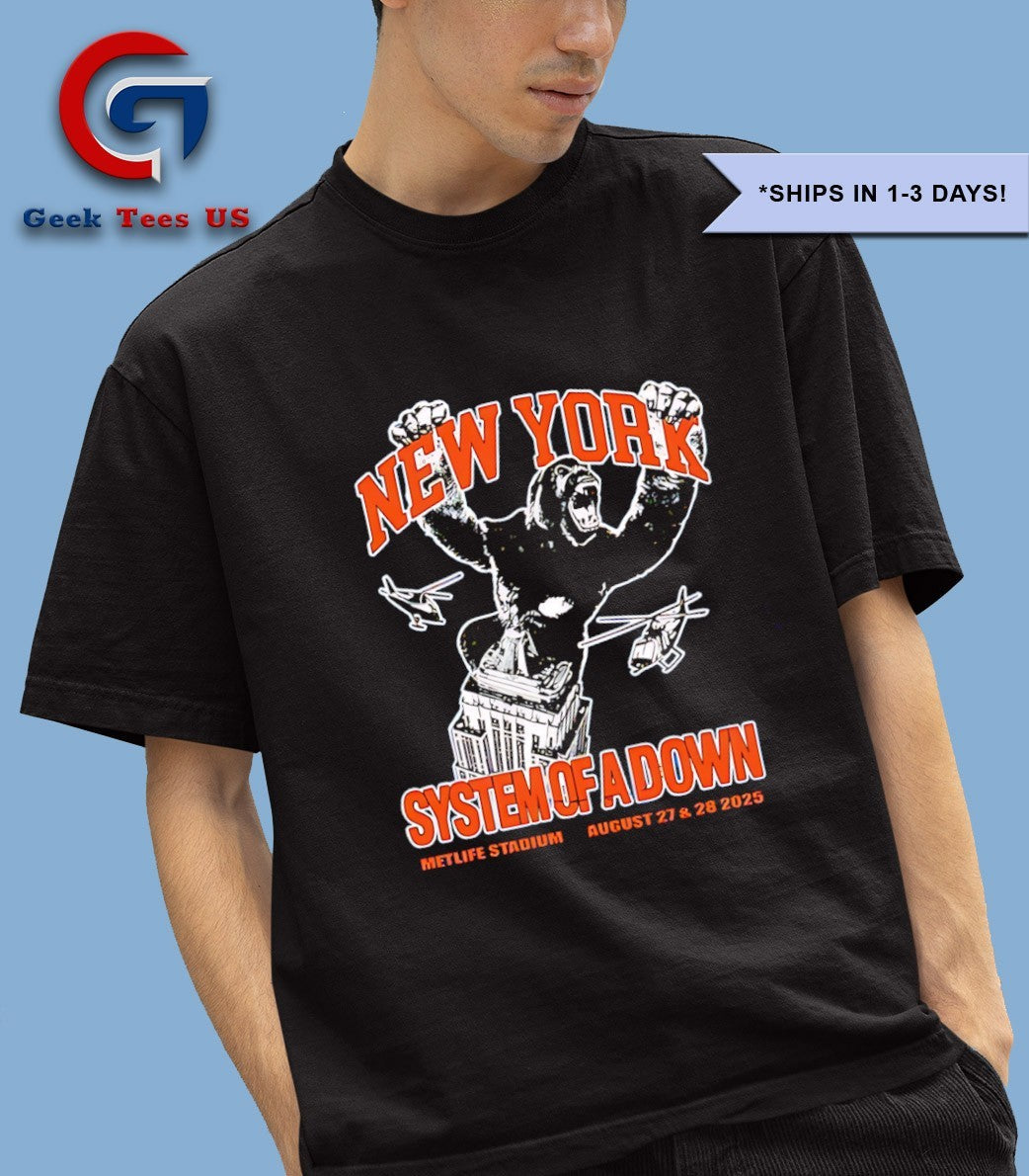 System of a Down New York 2025 Metlife Stadium T-shirt