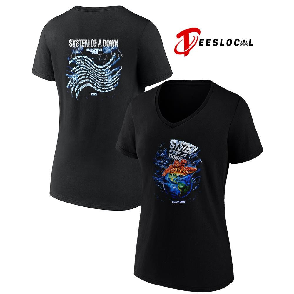 System of a down EU UK Europe tour dates schedule shirt