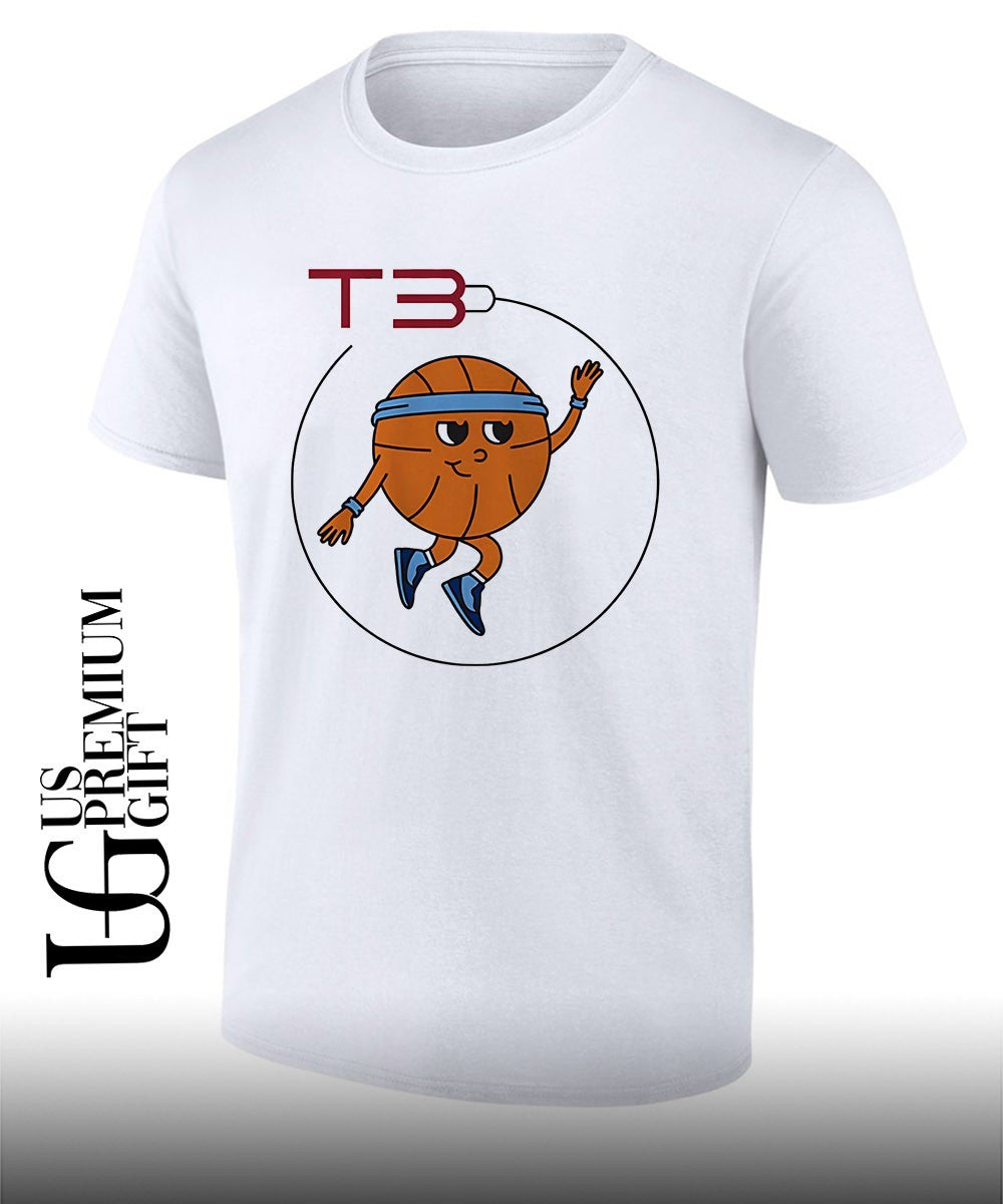 T3 Basketball logo shirt
