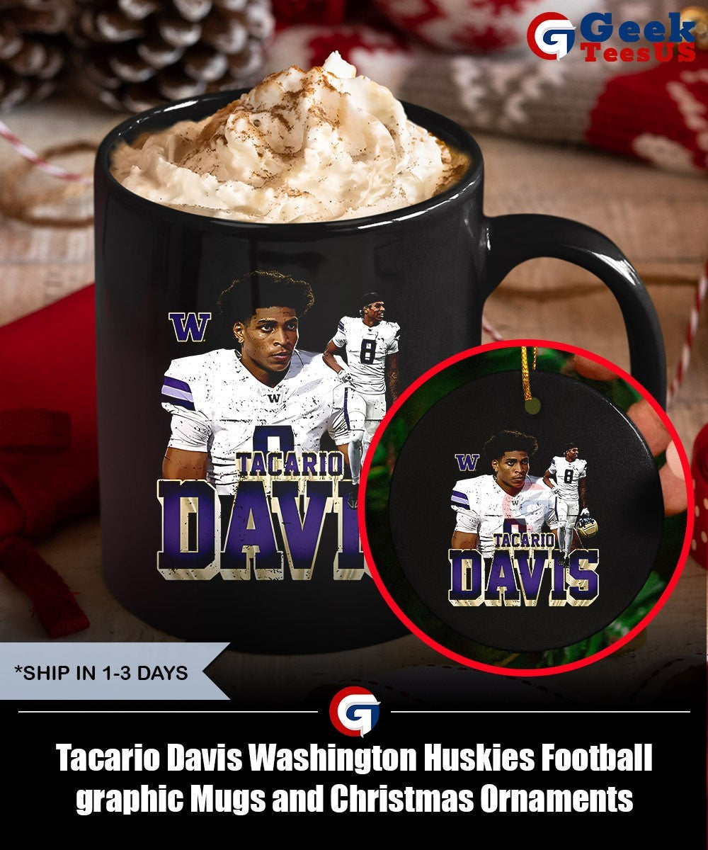 Tacario Davis Washington Huskies Football graphic shirt