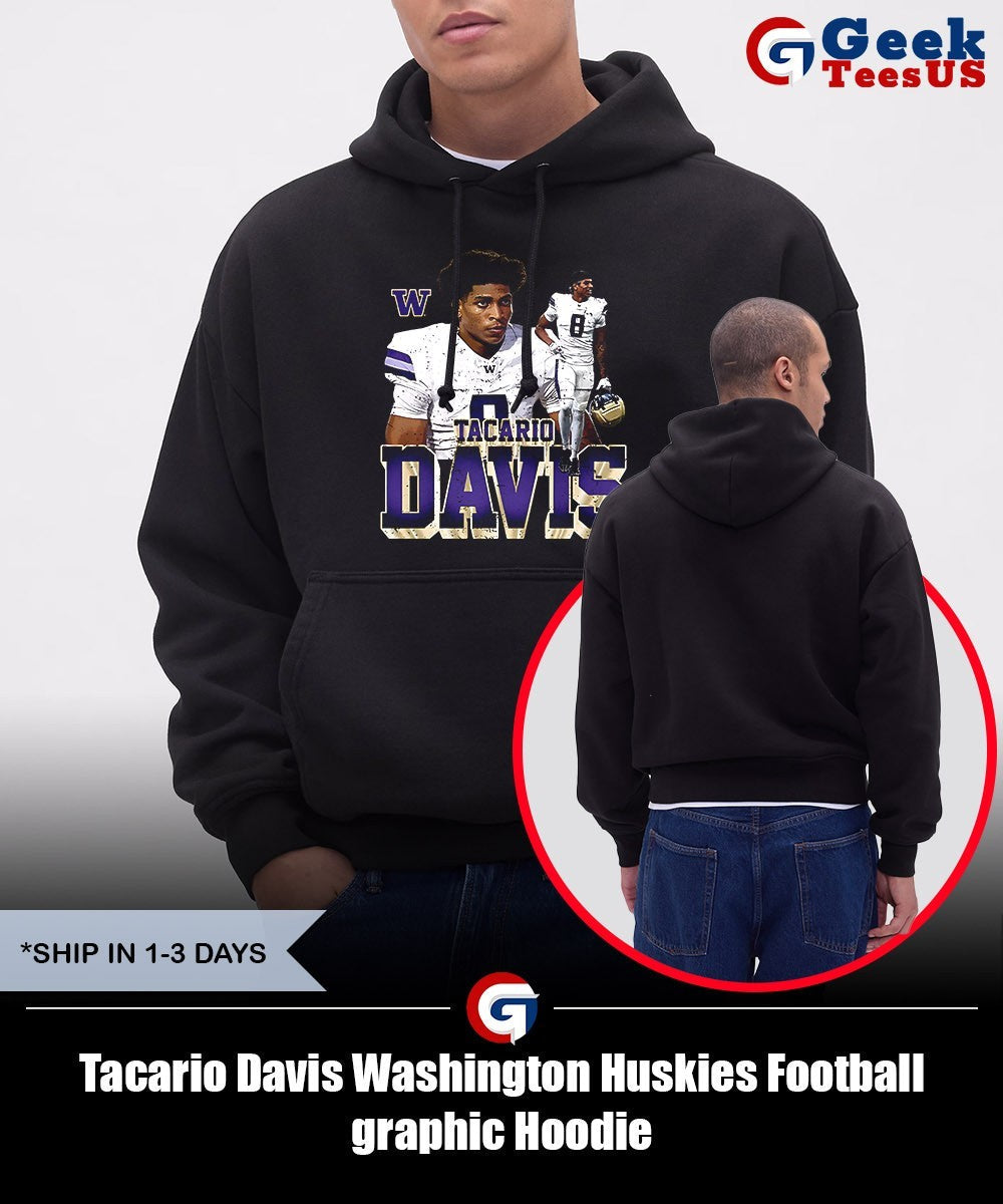 Tacario Davis Washington Huskies Football graphic shirt