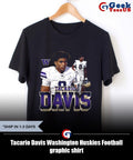 Tacario Davis Washington Huskies Football graphic shirt