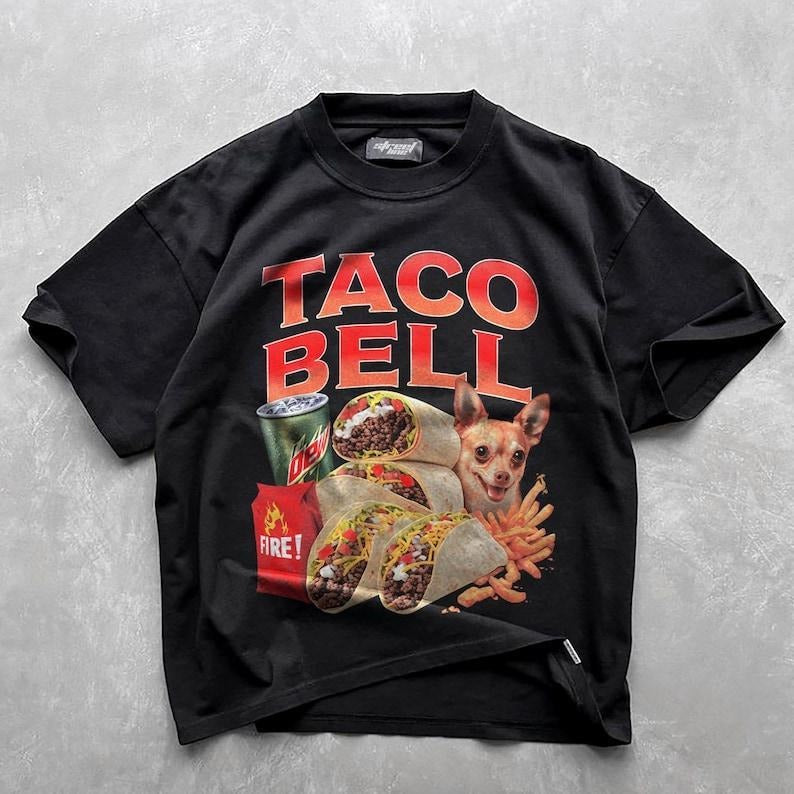 Taco Bell 90's Bootleg T-Shirt, Funny Gifts, Funny Dumb Tee, Meme Shirt, Menswear Womenswear Streetwear, Graphic Movie...