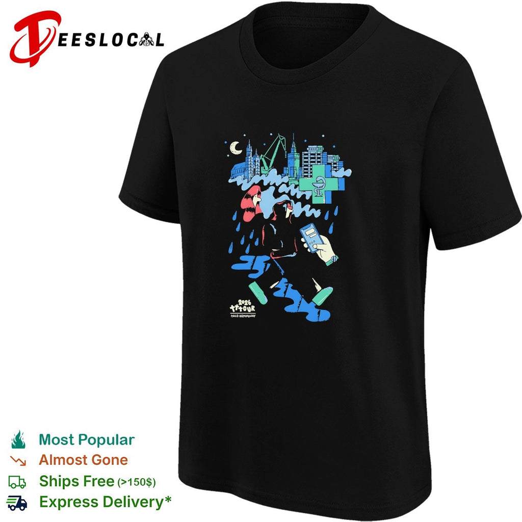 Taco Hemingway 2026 tour poster shirt