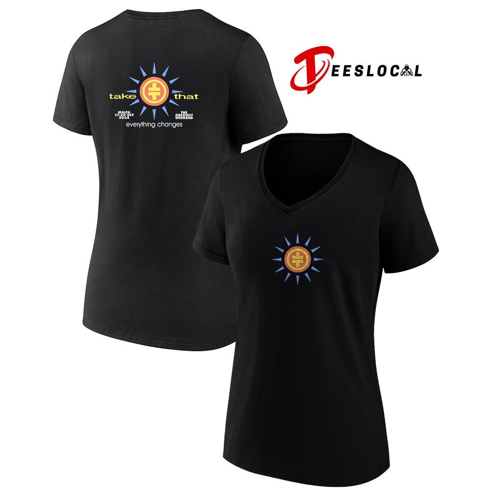 Take That everything changes the greatest weekend logo shirt