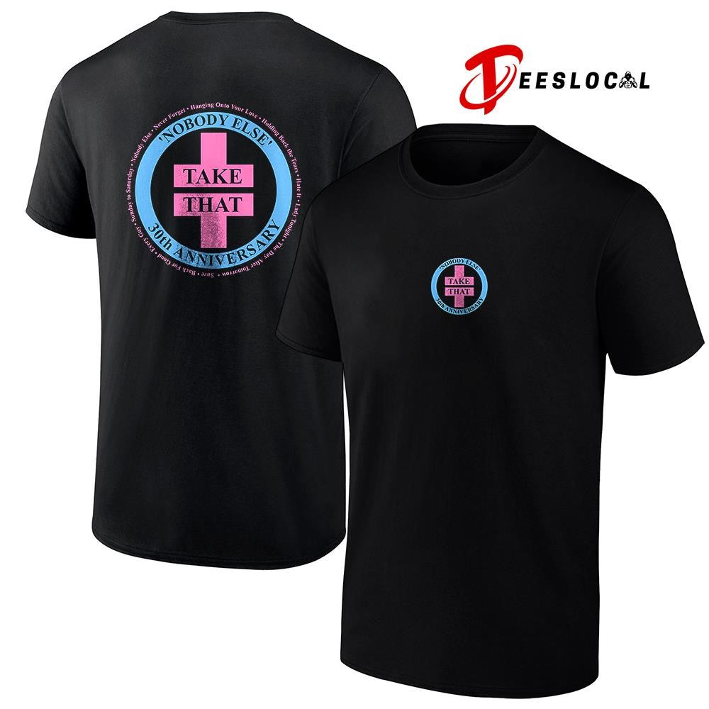 Take That never forget 30th anniversary logo shirt