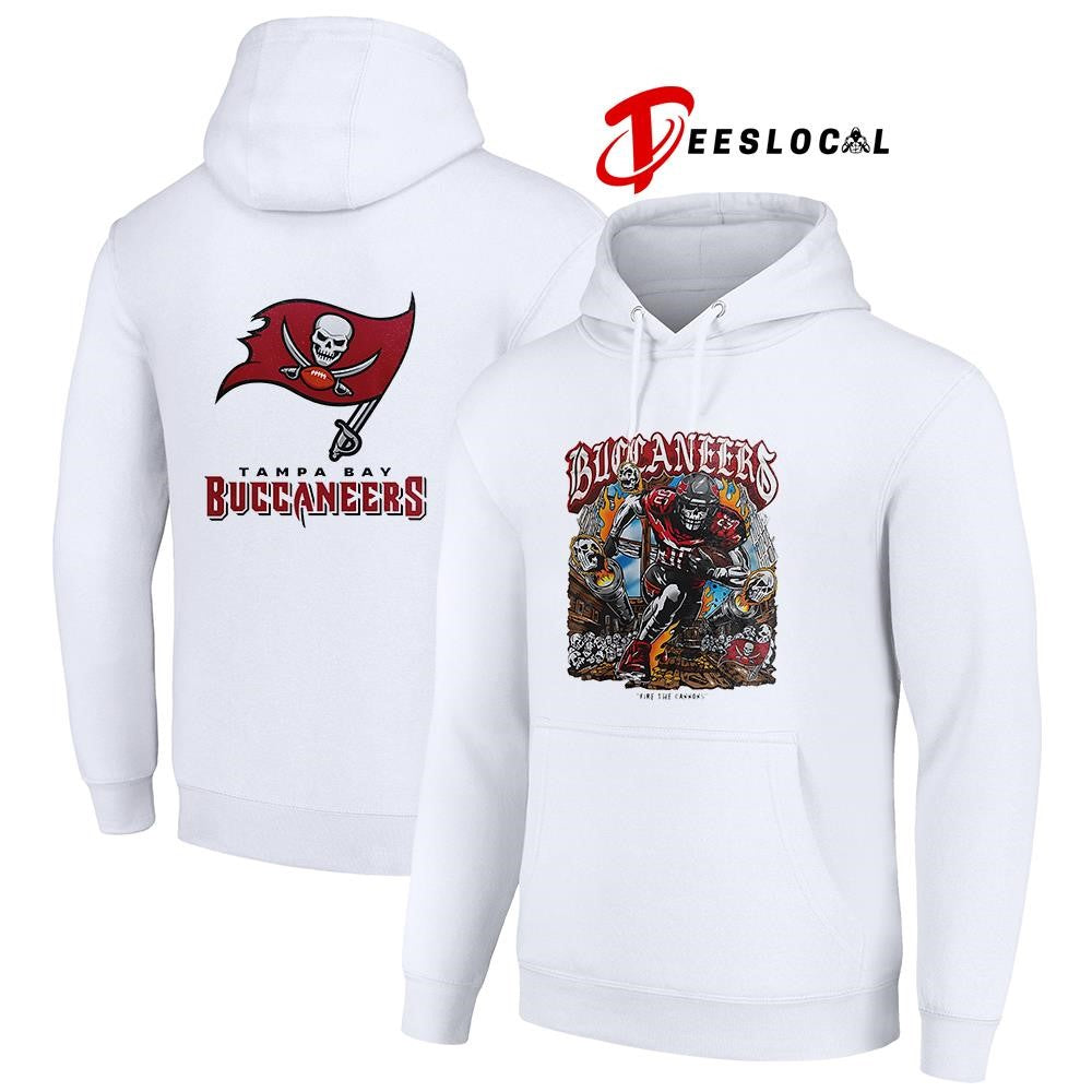 Tampa Bay Buccaneers fire the cannons skeleton art graphic shirt