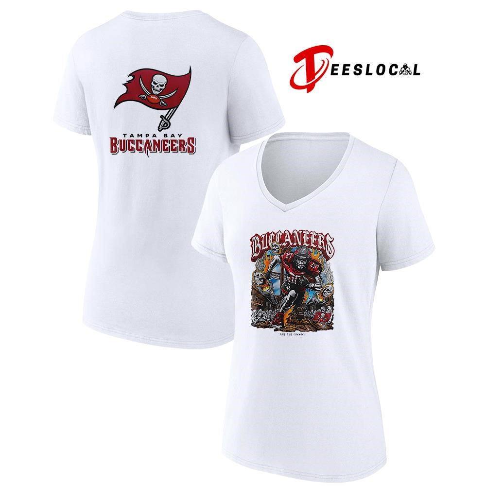 Tampa Bay Buccaneers fire the cannons skeleton art graphic shirt