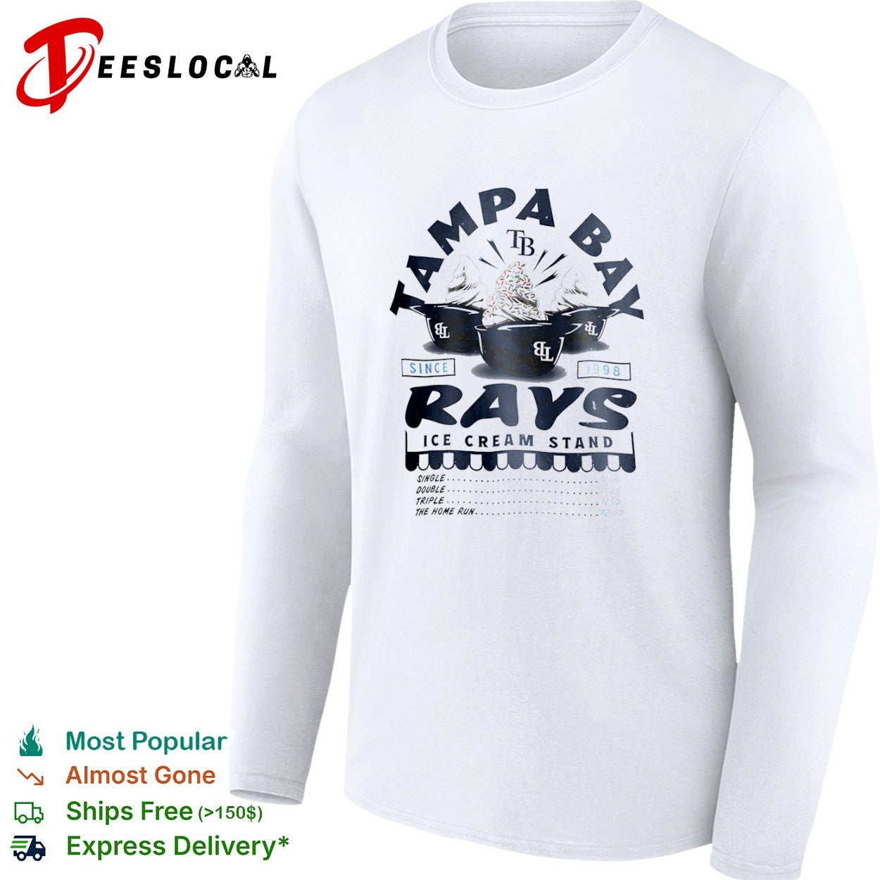 Tampa Bay Rays Since 1998 Ice Cream Stand shirt
