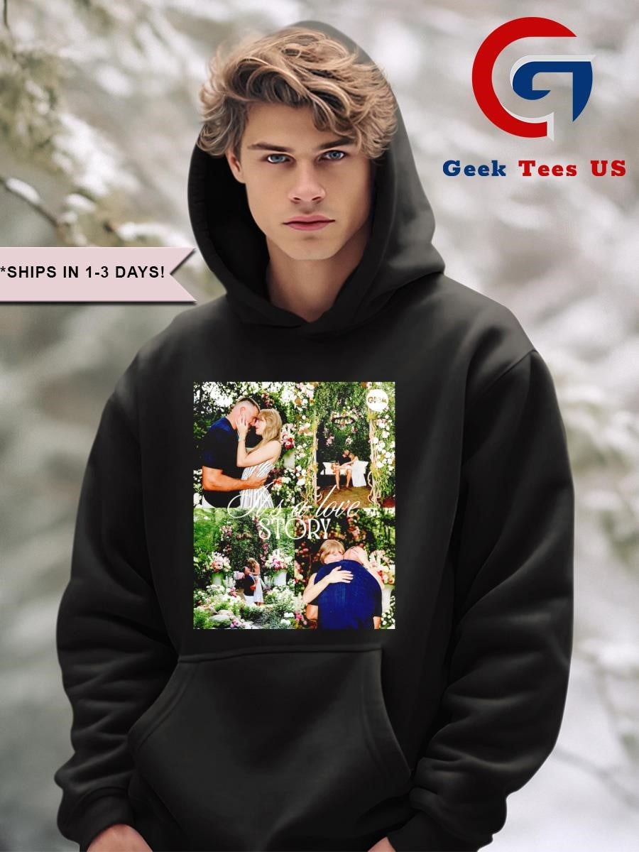 Taylor Engaged Travis Kelce it’s a love story shirt