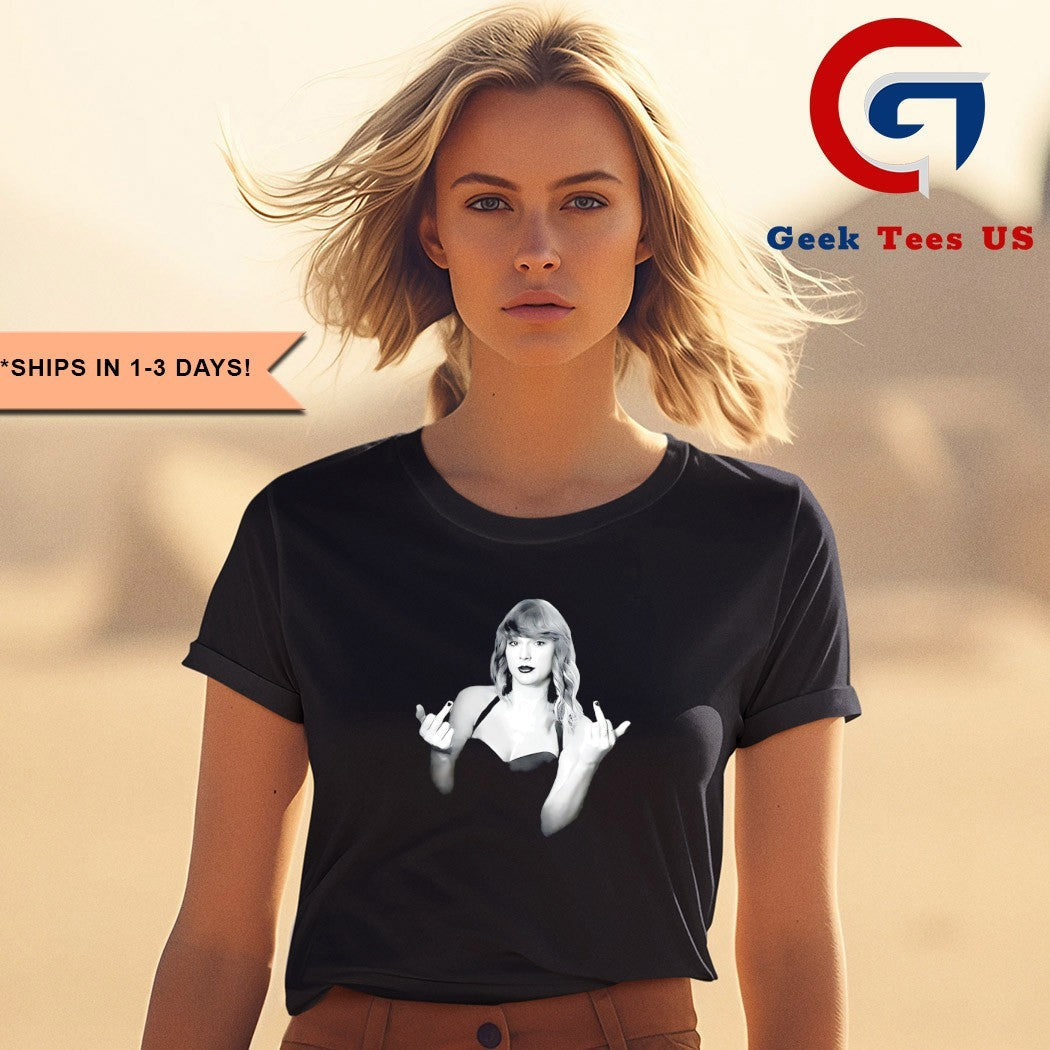 Taylor middle finger photo shirt