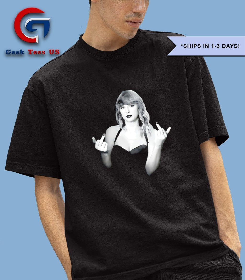 Taylor middle finger photo shirt