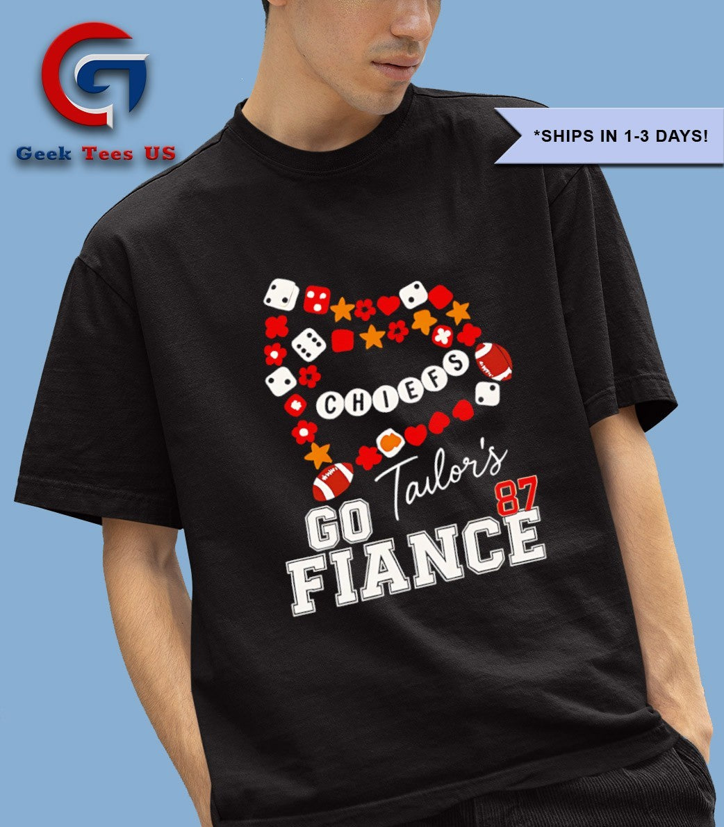 Taylor’s go Fiance 87 Travis Kelce Kansas City Chiefs shirt