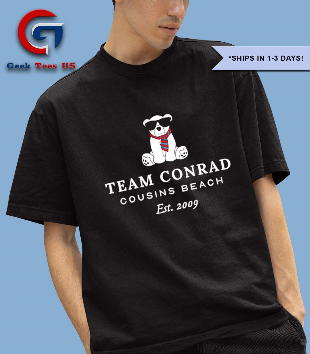 Team Conrad Cousins Beach est 2009 shirt