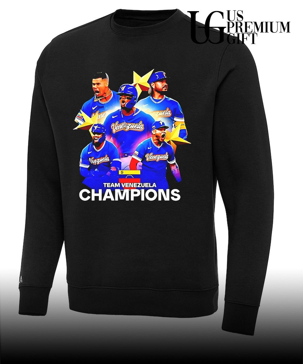 Team Venezuela baseball 2026 WBC Champions graphic shirt