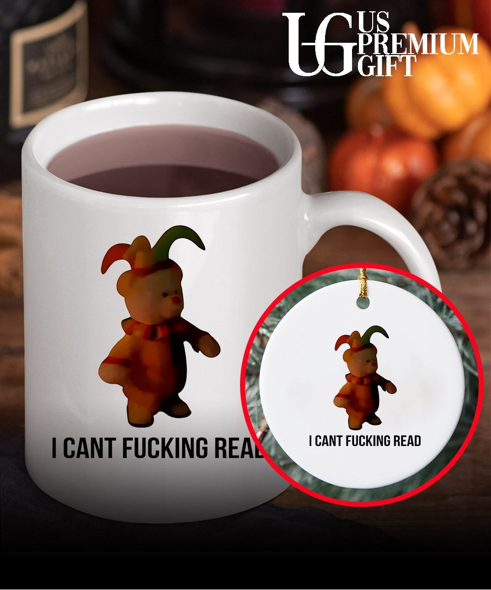 Teddy bear I cant fucking read shirt