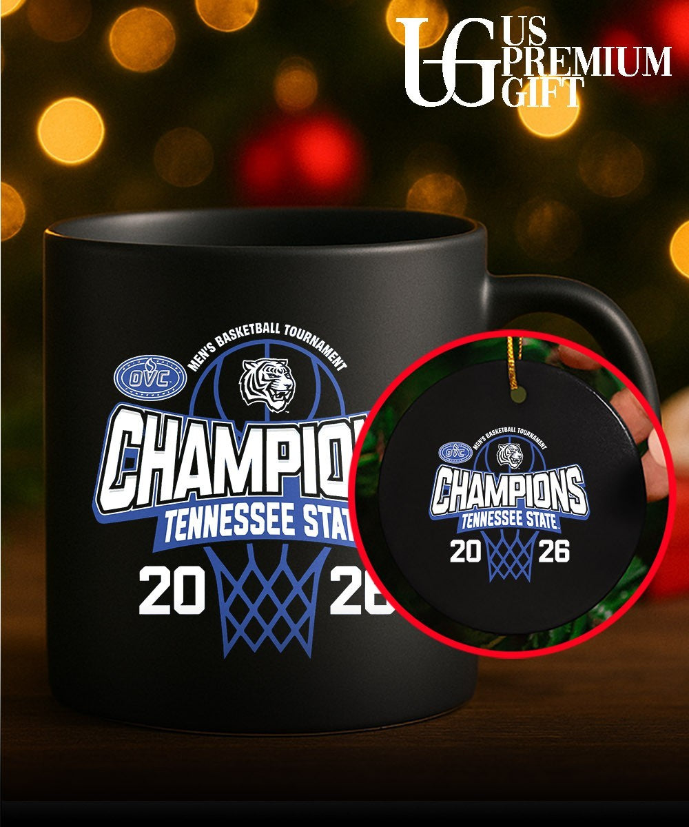 Tennessee State University Men’s Basketball 2026 OVC Tournament Champions shirt