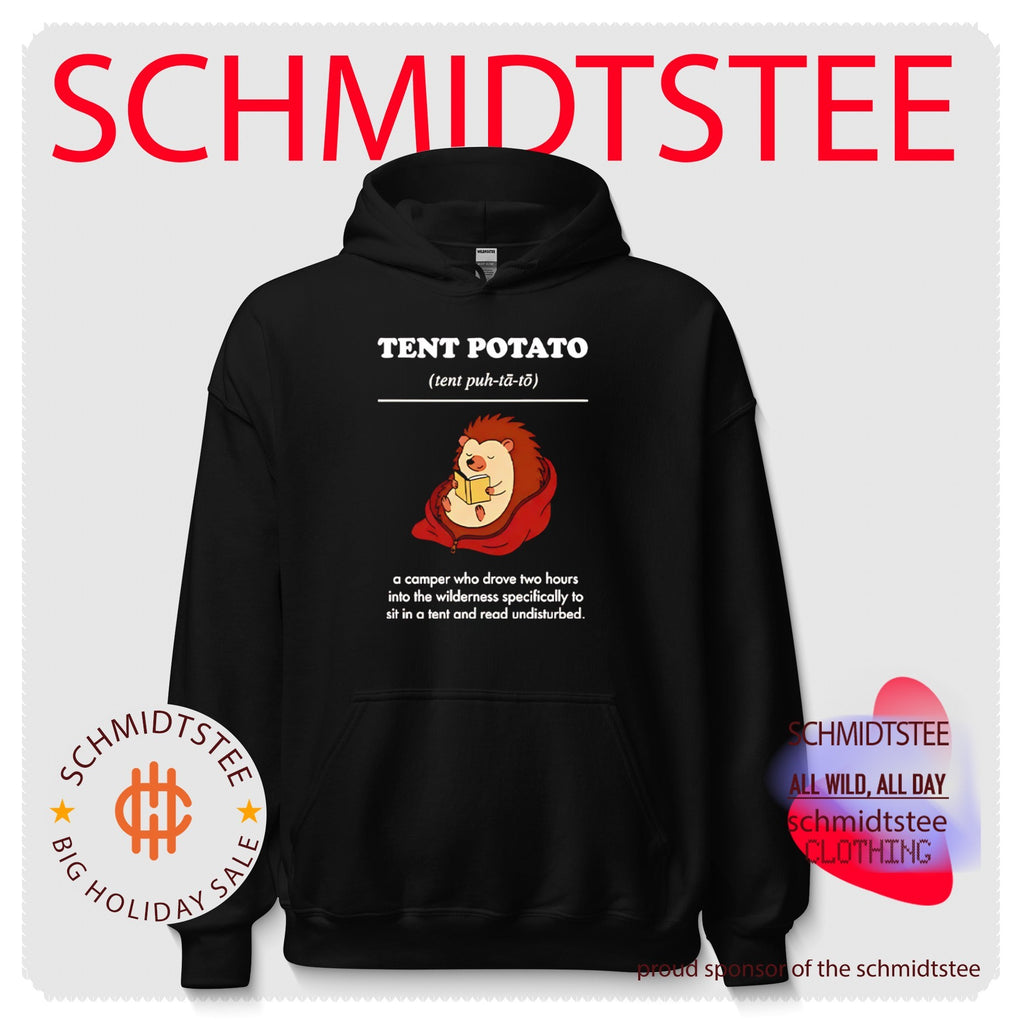 Tent Potato Hedgehog Reading A Camper Who Drove Two Hours Into The Wilderness shirt