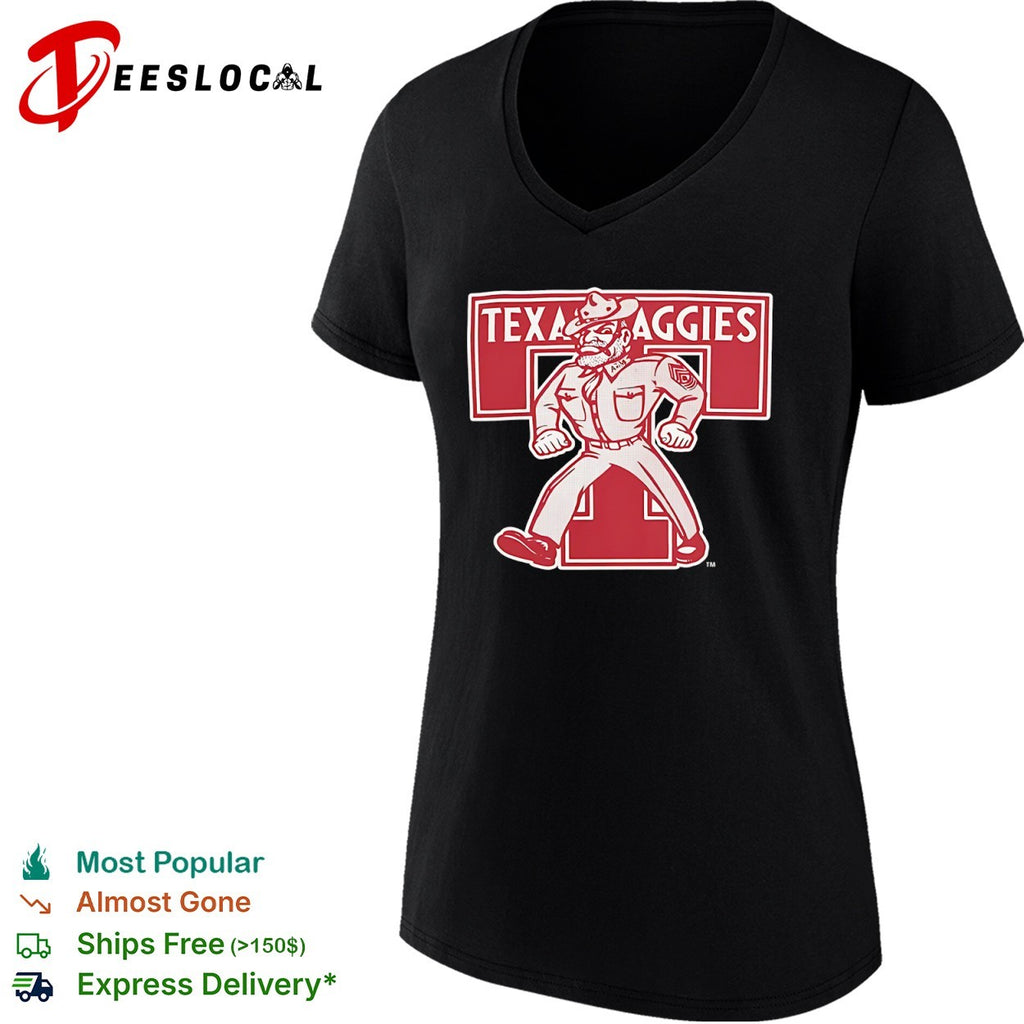 Texas Aggies Reveille Mascot Logo Station shirt